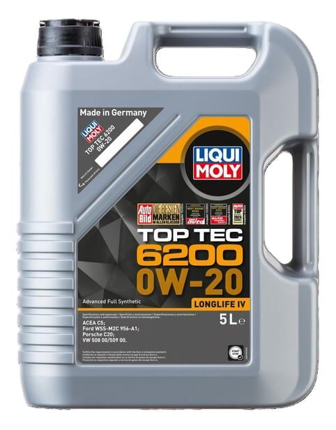 Liqui Moly 0W20 Motor Yağı Top Tec 6200 5 Litre (20789) / 2026 Üretim
