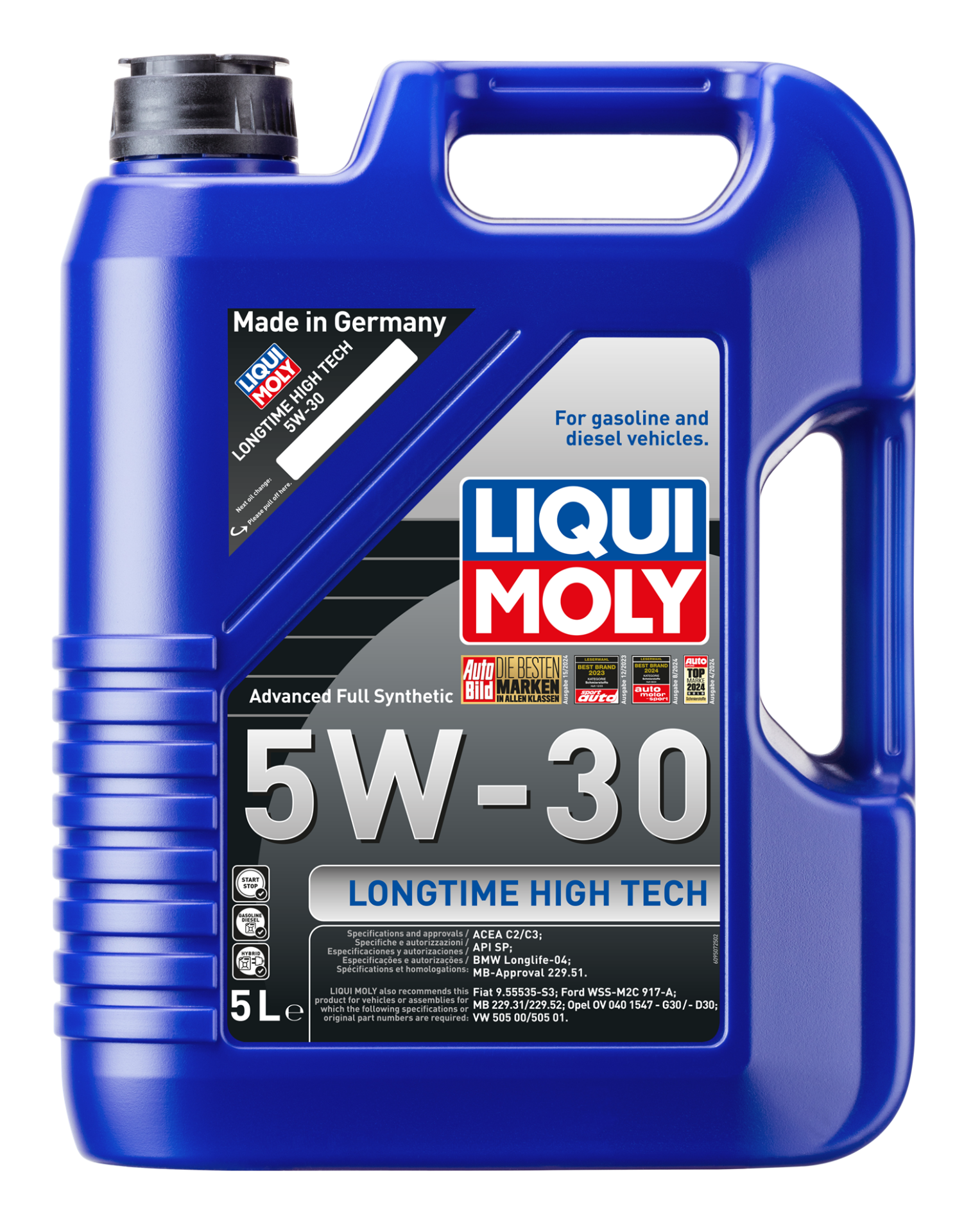 Liqui Moly Longtime High Tech 5W-30 Motor Yağı 5 L (9507) / 2026 Üretim