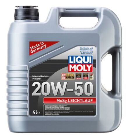 Liqui Moly 20W50 Mineral Motor Yağı Mos2'li LEICHTLAUF 4 Litre (21358)