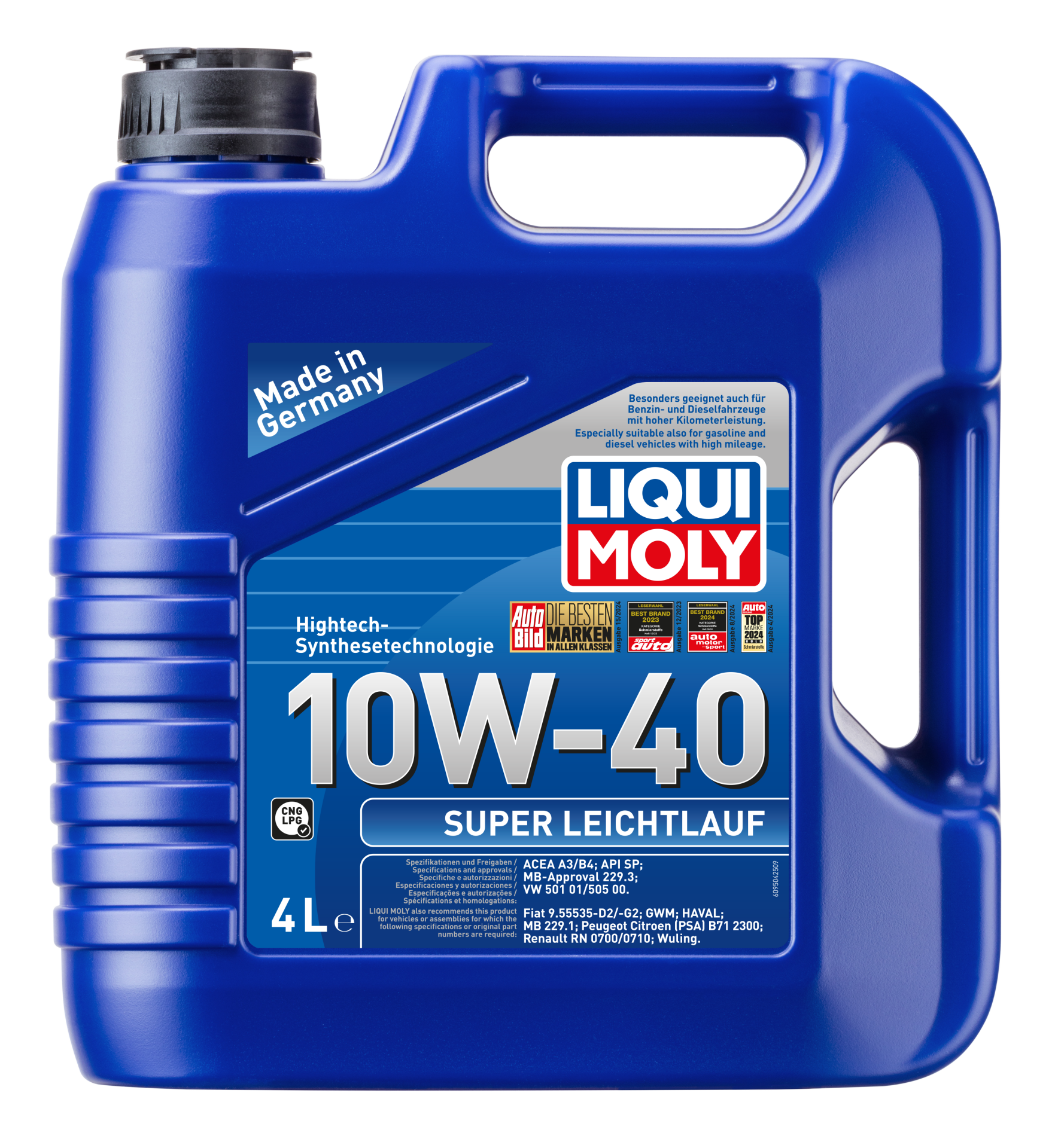 Liqui Moly 10W40 Motor Yağı Süper Sentetik 4 Litre (9504)