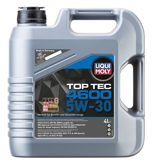 Liqui Moly 5W30 Motor Yağı Tam Sentetik Top Tec 4600 4 Litre (3763) / 2026 Üretim