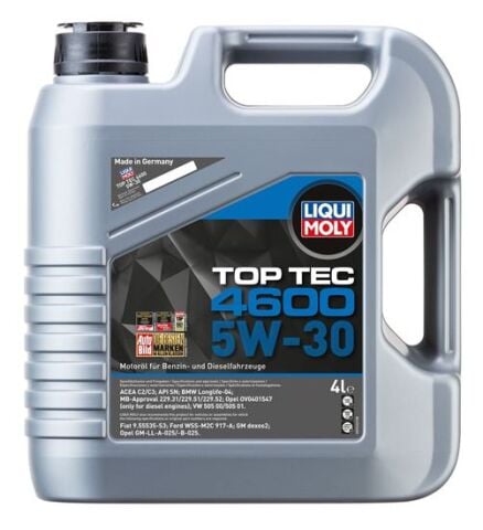 Liqui Moly 5W30 Motor Yağı Tam Sentetik Top Tec 4600 4 Litre (3763)