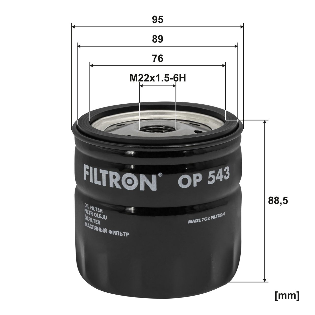 YAG FILTRESI TRANSIT T12 T15 2,5 / 2,5TD 91>00 CONNECT 1,8TDCI 02>13 FOCUS 1,8TDCI 98>04 (ATOM TIP)