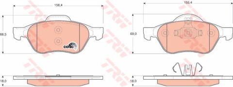 ON FREN BALATASI CLIO III 06>12 MEGANE II 03>08 SCENIC II 03>08 LAGUNA III 07>15  1.4 1.5 DCI 1.6 1.