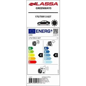 Lassa 175/70R13 Greenways 82T LS (2025 Üretim)