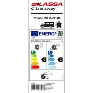 Lassa 215/75R16 Transway 116/114Q 10PR TL TS (2025 Üretim)