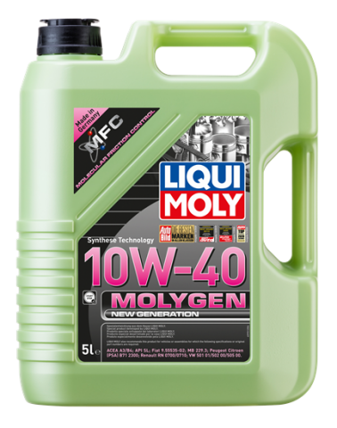 Liqui Moly 10W40 Motor Yağı Molygen New Generation 5 litre (9951) / 2026 Üretim
