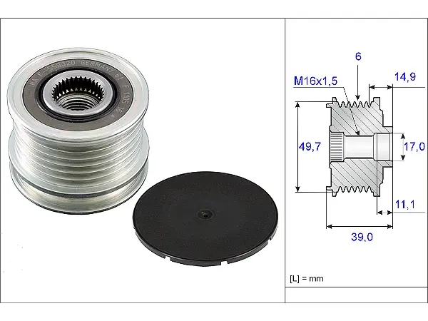 ALTERNATOR KASNAGI W203 00>07 W210 99>02 W220 98>05 VITO W639 03> SPRINTER 901 902 903 904 905 906 0