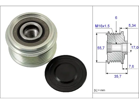 ALTERNATOR KASNAGI (BOSCH TIP) MERCEDES W202 96>00 S202 96>01 W210 96>02 V-CLASS 638/2 96>03 VITO 63