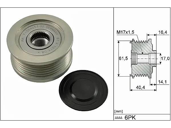 ALTERNATOR KASNAGI DOBLO PUNTO STILO 1,9JTD 01> VECTRA C 1,9CDTI 04>