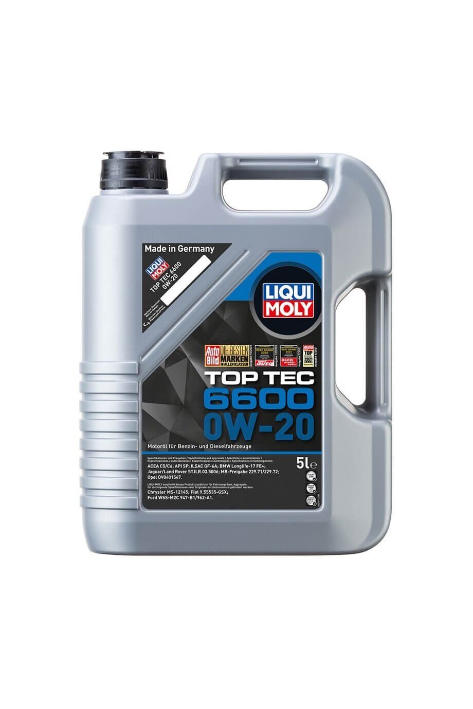 Liqui Moly Top Tec 6600 0W20 Motor Yağı 5 litre (21411) / 2026 Üretim