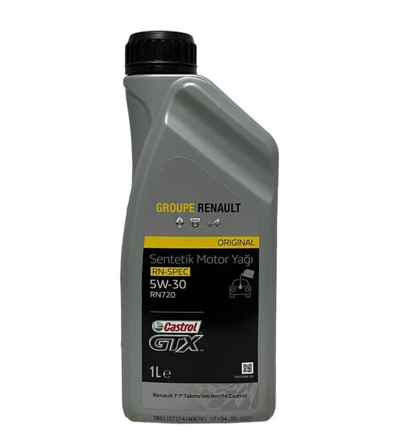 Renault Castrol GTX 5W-30 RN720 1 Litre Motor Yağı