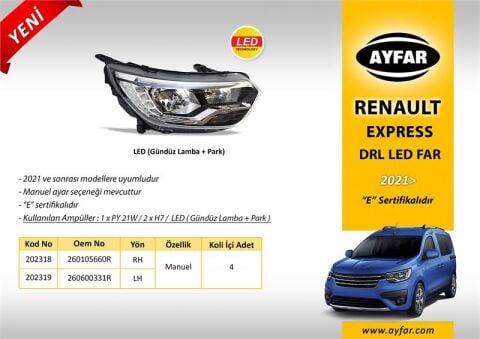 ON FAR (LEDLI) SOL RENAULT EXPRESS 22>